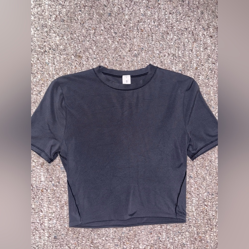 Lululemon Nulu Crewneck Cropped T-Shirt